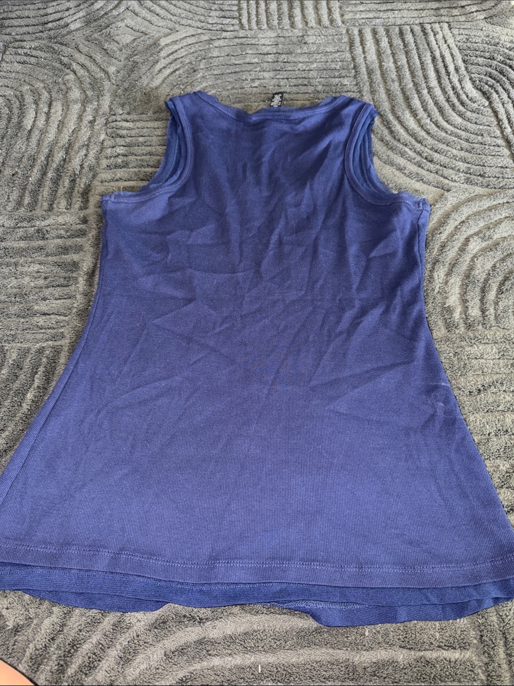 INC International Concepts Navy Embellished Tank Top - Picture 7 of 7